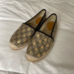 Gucci GG Supreme Bees Espadrille size 37G /7 US